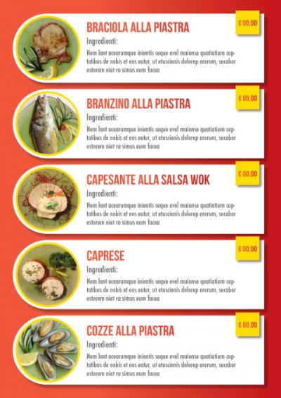 Realizzazione menu per ristoranteporta menu economici con personalizzazione varese lugano novara